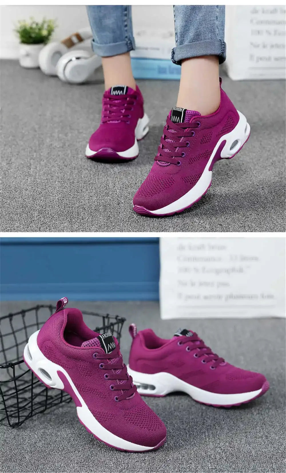 38-39 Autumn Women's Breathable Shoes Vulcanize Sneakers Spring 2024 Women's Sapatenis Sports Tennes Training Trainers