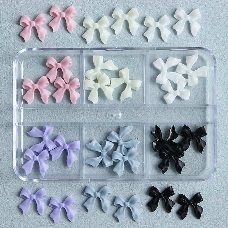 30pcs Ribbon Bow Nail Charm