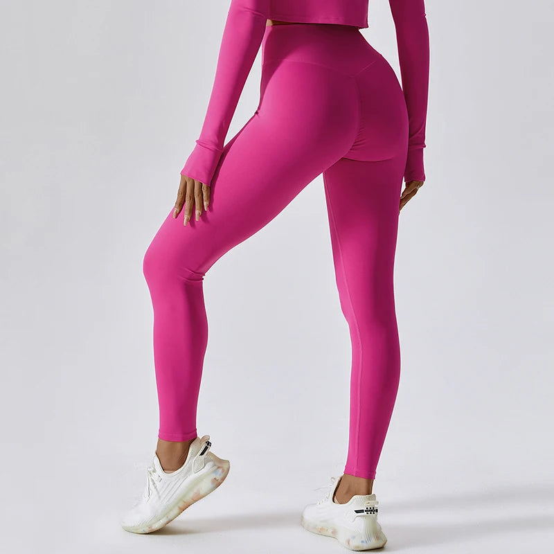 Hearuisavy Gym Legging Sexy Fitness Pants Yoga Tights Female Push Up Sports Leggings Running High Waist Yoga Pants Women